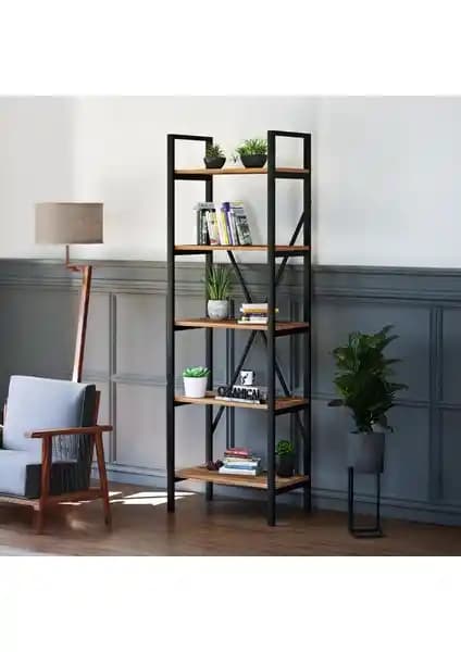 Ceramical 5 Raflı Metal ve Modern 5 Raflı Kitaplık Karşılaştırması