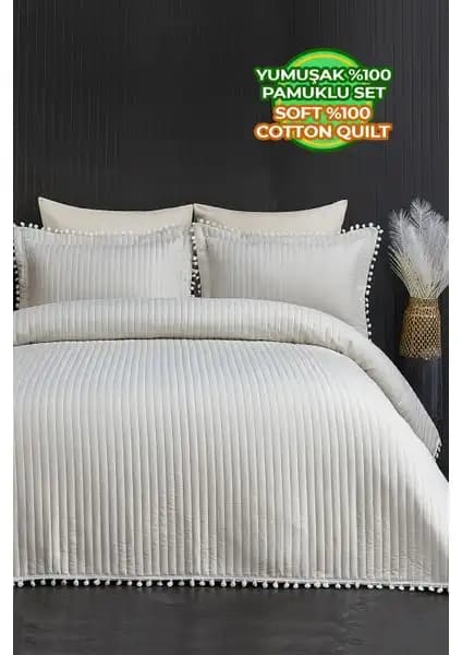 Çeyiz Bahçesi Siyah Sarmaşık ve Evlen Home Collection Kapitone Ponpon Yatak Örtüsü Karşılaştırması 2