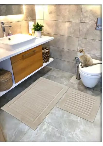 Cotton Crafty %100 Pamuk Dokuma ve El Tafting Banyo Paspas Setleri Karşılaştırması 1