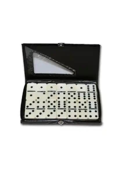 Dahice Çantalı Büyük Boy Domino Oyunu - Dayanıklı ve Pratik Taşlı Set