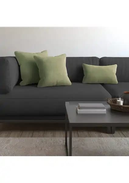 Demor Home Soft Series Çağla Yeşili ve Perle Home Günlük Seri Gri Kırlent Karşılaştırması 1