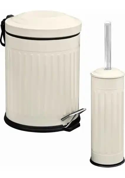 Eforeca Vintage Banyo Seti ve Tema Pedallı Çöp Kovası Karşılaştırması