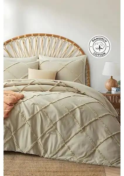 Evlen Home Collection Kürk Yorgan ve Pamuklu Aimar Yatak Örtüsü Takımı Karşılaştırması 2