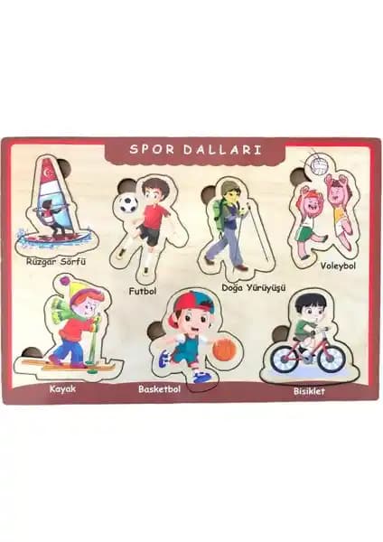 Farbu Oyuncak Ahşap Bultak Puzzle Çocukların Gelişimine Destek Sağlayan Eğitici Oyun