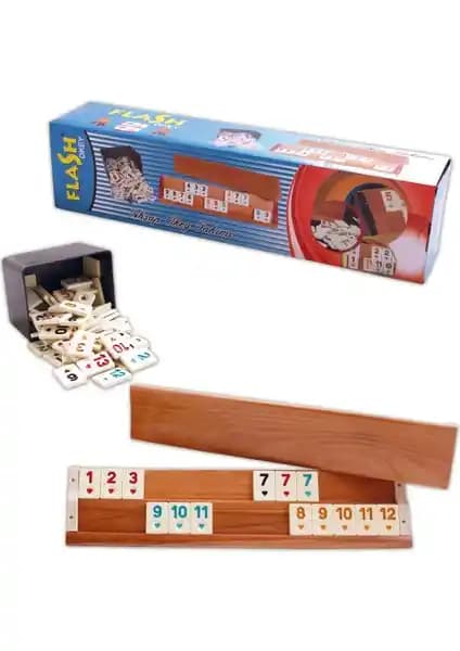 Flash Ahşap Okey Takımı: Dayanıklı ve Estetik Masa Oyunları Seti