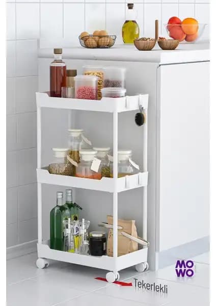 Frapan Home ve Mowo Home Tekerlekli Raf Üniteleri Karşılaştırması 2