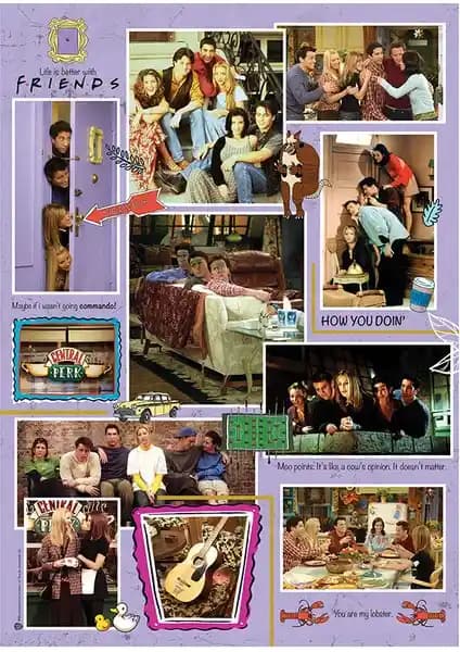 Friends Temalı 500 Parça Puzzle ile Eğlence ve Dekorasyon Bir Arada