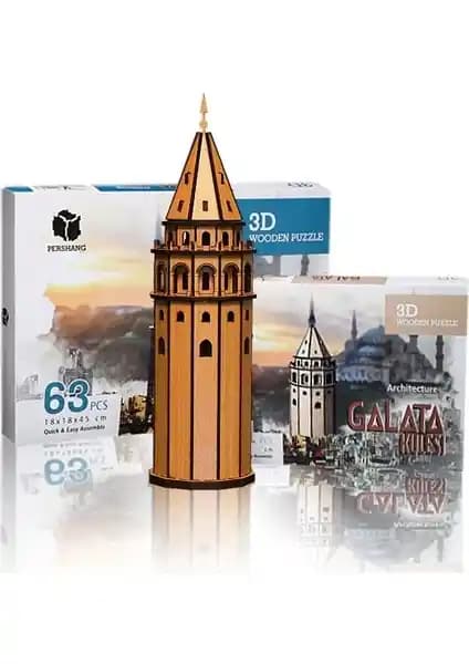 Galata Kulesi 3D Ahşap Puzzle Çocuklar İçin Detaylı ve Güvenli Model Ürün Tanıtımı