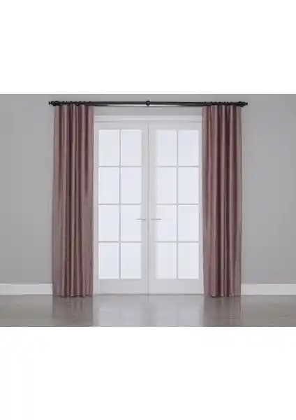 Gauze Fabric Design Koyu Pembe ve Taç Antrasit Blackout Perde Karşılaştırması