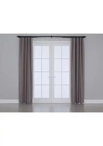 Gauze Fabric Design ve Taç Antrasit Blackout Perde Karşılaştırması 1