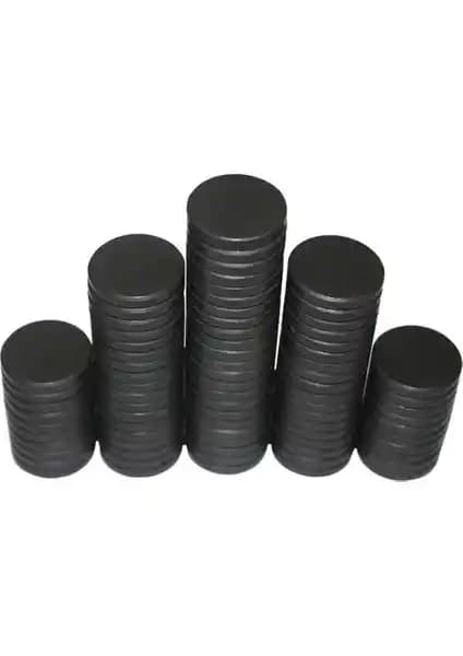 HDG Siyah Yuvarlak Süsleme Mıknatısı: Estetik ve Güçlü Manyetik Çekim Özelliği