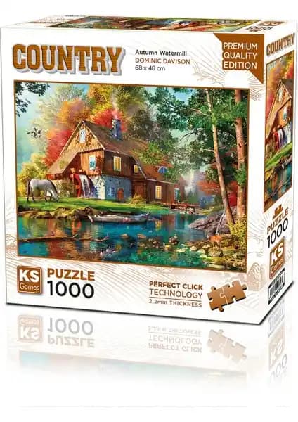 KS Games Autumn Watermill 1000 Parça Puzzle Doğa Temalı Zeka ve Sabır Geliştirici Ürün