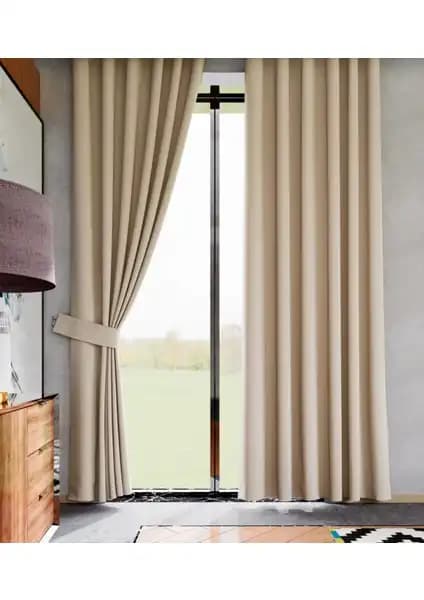 Lüks House Karartma Perdeleri Bej ve Koyu Gri Seçenekleri Karşılaştırması 1