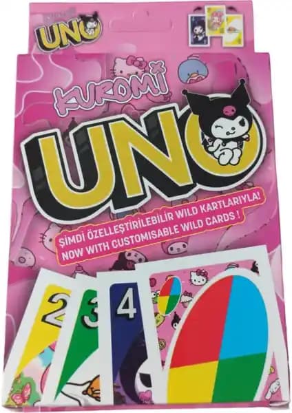 Nessi World Uno Kuromi Oyun Kartları Renkli ve Eğlenceli Çocuklar İçin Oyun Seti