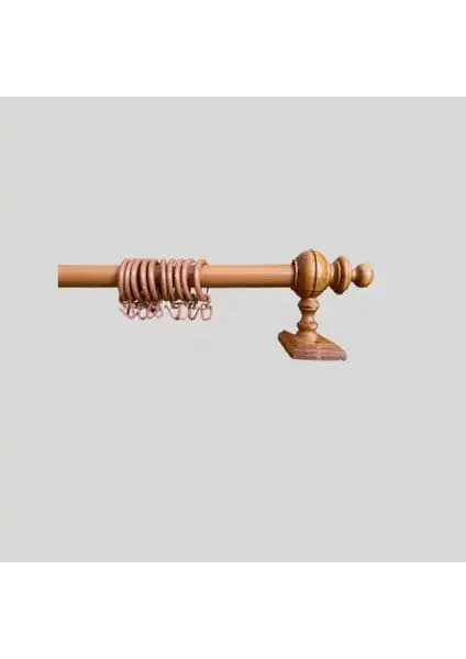Orlenda Meşe Raysız Rustik ve İzen Raysız Ahşap Rustik Perde Askısı Karşılaştırması 1