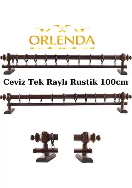 Orlenda Tek Raylı ve İzen Raysız Ahşap Rustik Perde Askısı Karşılaştırması