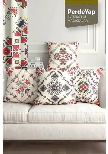 PerdeYap Kırlent Kılıfı Karşılaştırması: Otantik Kilim ve Renkli Tüyler Desenli Modeller