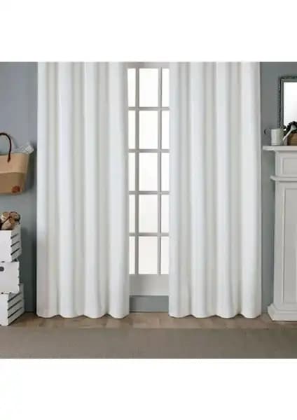 Perhal Beyaz Saten Güneşlik ile Cotton Studio Taç Saten Güneşlik Perde Karşılaştırması 1