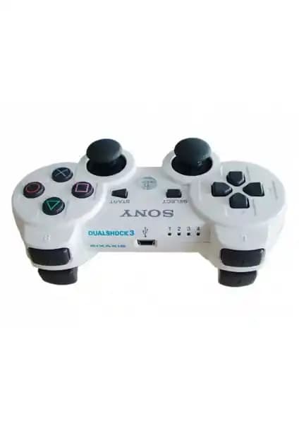 PS3 için kablosuz DualShock beyaz joystick yüksek performans ve ergonomik tasarım ile