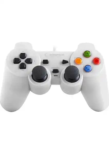 Rampage SG-R602 PS3 ve PC İçin Yüksek Performanslı Beyaz USB Joypad