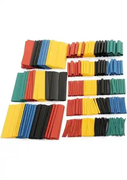 Renkli Isıyla Daralan Makaron Seti Elektronik ve Kablolama Projeleri İçin Uygun