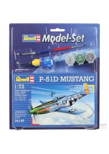 Revell P-51D Mustang Model Seti 1:72 Ölçekli Detaylı Uçak Modeli