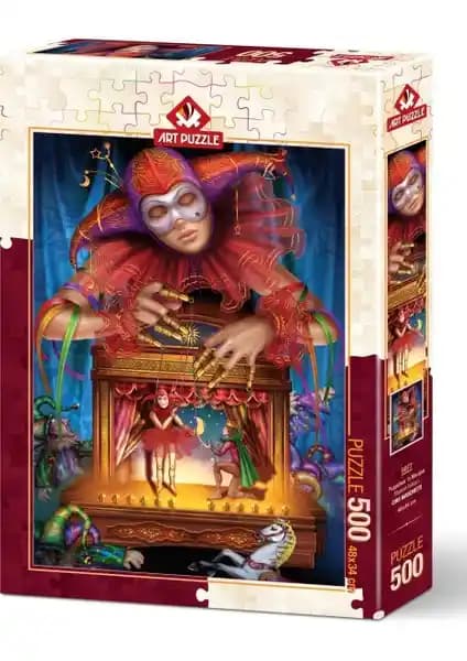 Sanat ve Zeka Gelişimine Uygun 500 Parça Maskeli Kuklacı Puzzle Detayları