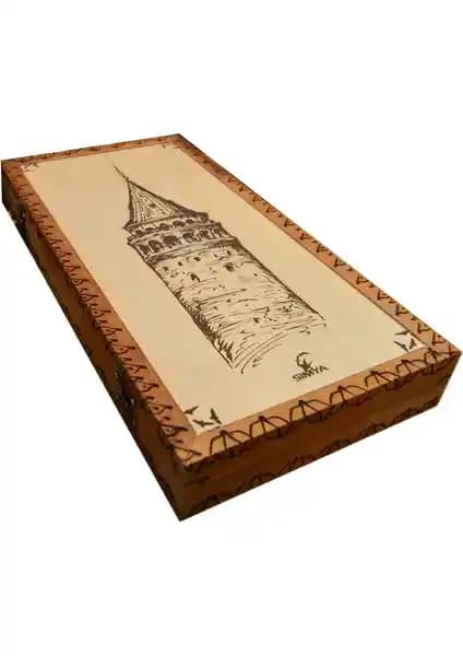 Simya Galata Kulesi Yakma Tavla: El İşçiliği ve Doğal Malzemelerle Modern Tasarım