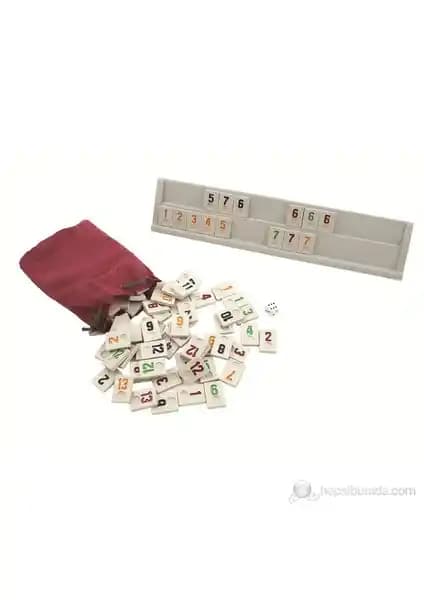 Star Konken Plastik Okey Altı Açık Oyun Seti Dayanıklı ve Renkli Tam Boy Oyun Taşlarıyla