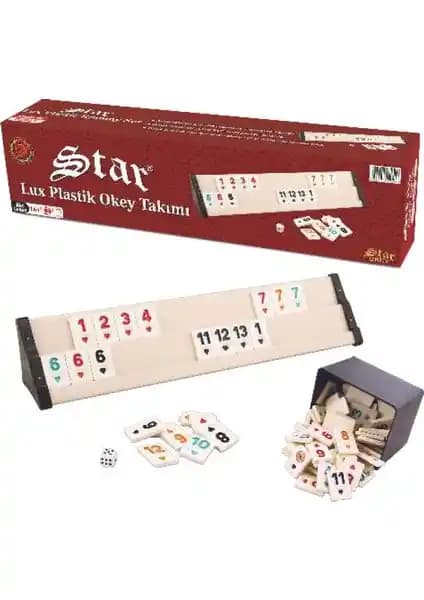 Star Lüks Plastik Okey Takımı Türkiye Üretimi Dayanıklı ve Hijyenik Oyun Seti