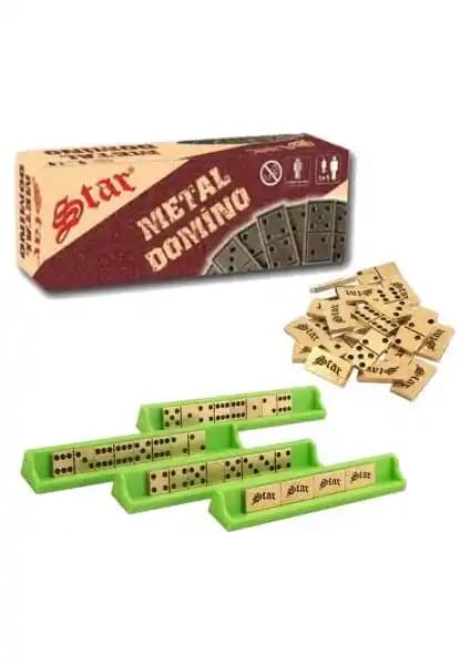 Star Metal Domino Pirinç Seti: Dayanıklı ve Estetik Tasarımıyla Modern Oyun Deneyimi
