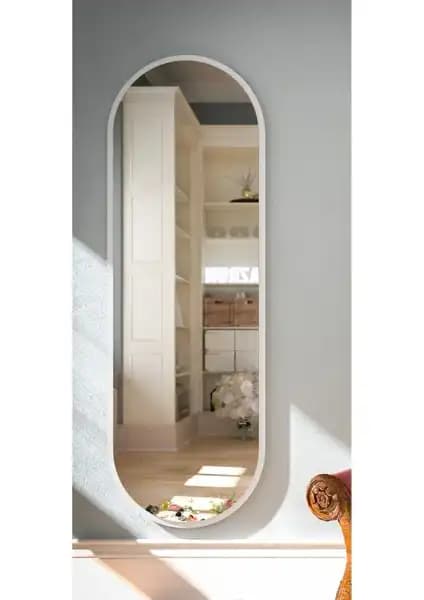 Tarz Design 50x150 cm Boy Aynası ve Beyaz Oval Dekoratif Ayna Karşılaştırması 2