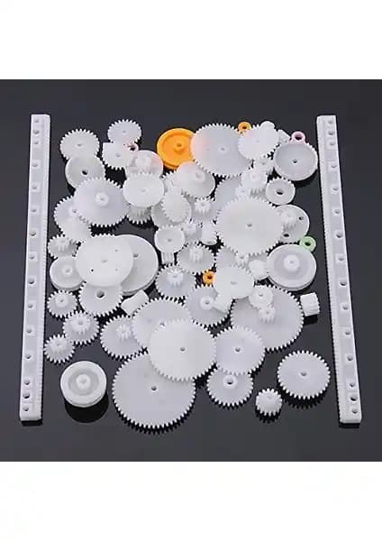 Teknoartshop 75 Parça Plastik Dişli Çark Seti ile Robotik ve Mekanik Projelerinizde Esneklik ve Kolaylık Sunar