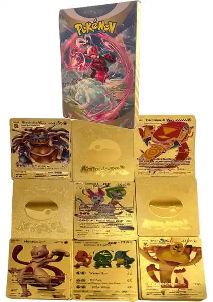 UDATOYS Pokemon Gold Card Setiyle Koleksiyonunuza Değer Katın
