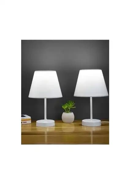 Vivido Abajur Beyaz ve Dora Modern Yatak Odası Abajurları Karşılaştırması 1