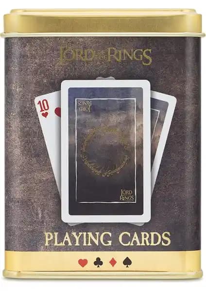 Yüzüklerin Efendisi Temalı Metal Kutulu Koleksiyon ve Oyun Kartları Seti
