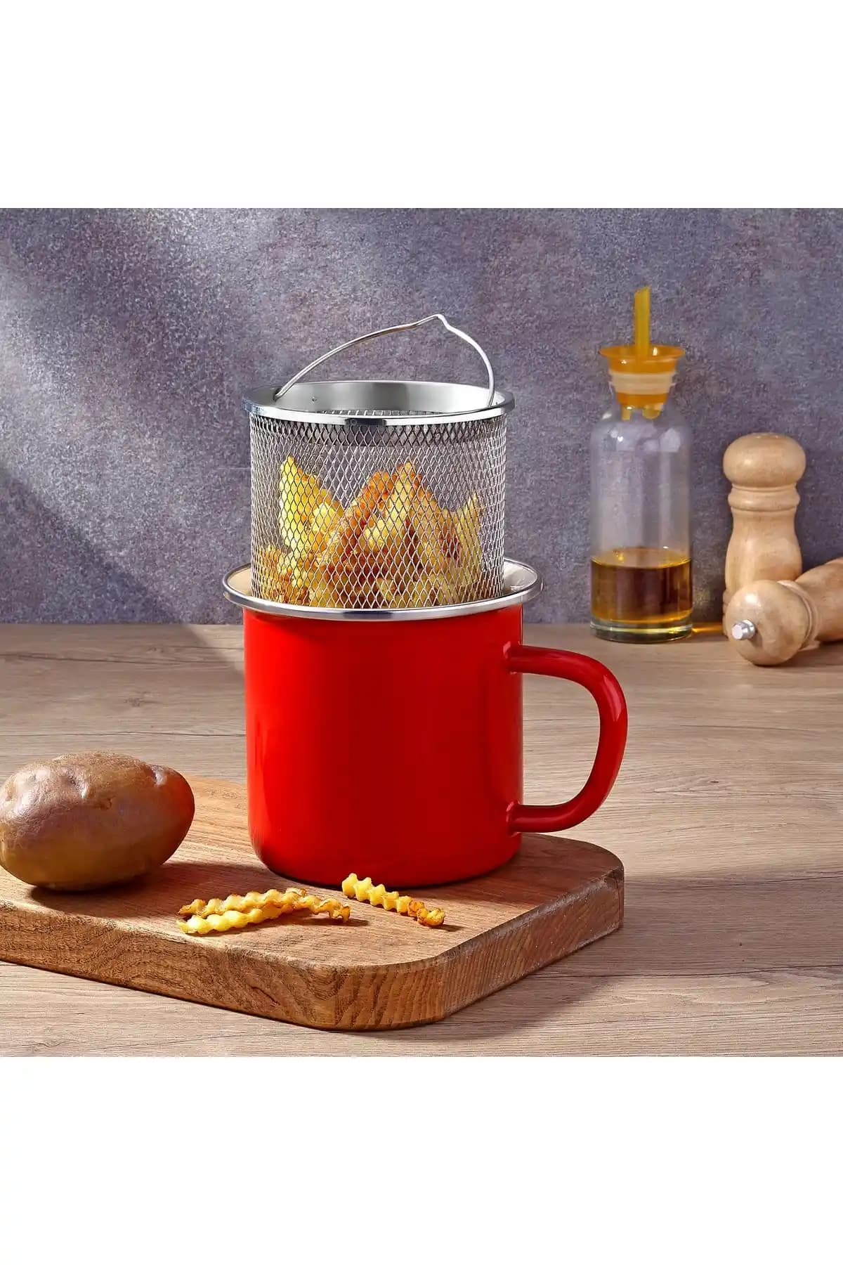 Bonera Emaye Derin Kızartma Tavası: Sağlıklı ve Estetik Mutfak İçin İdeal Çözüm