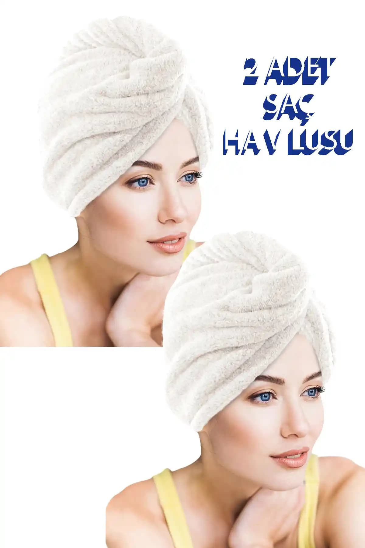 CHIZGY 2 Adet Mikrofiber Saç Havlusu: Hızlı Kuruma ve Yüksek Emiş Gücü ile Pratik Kullanım