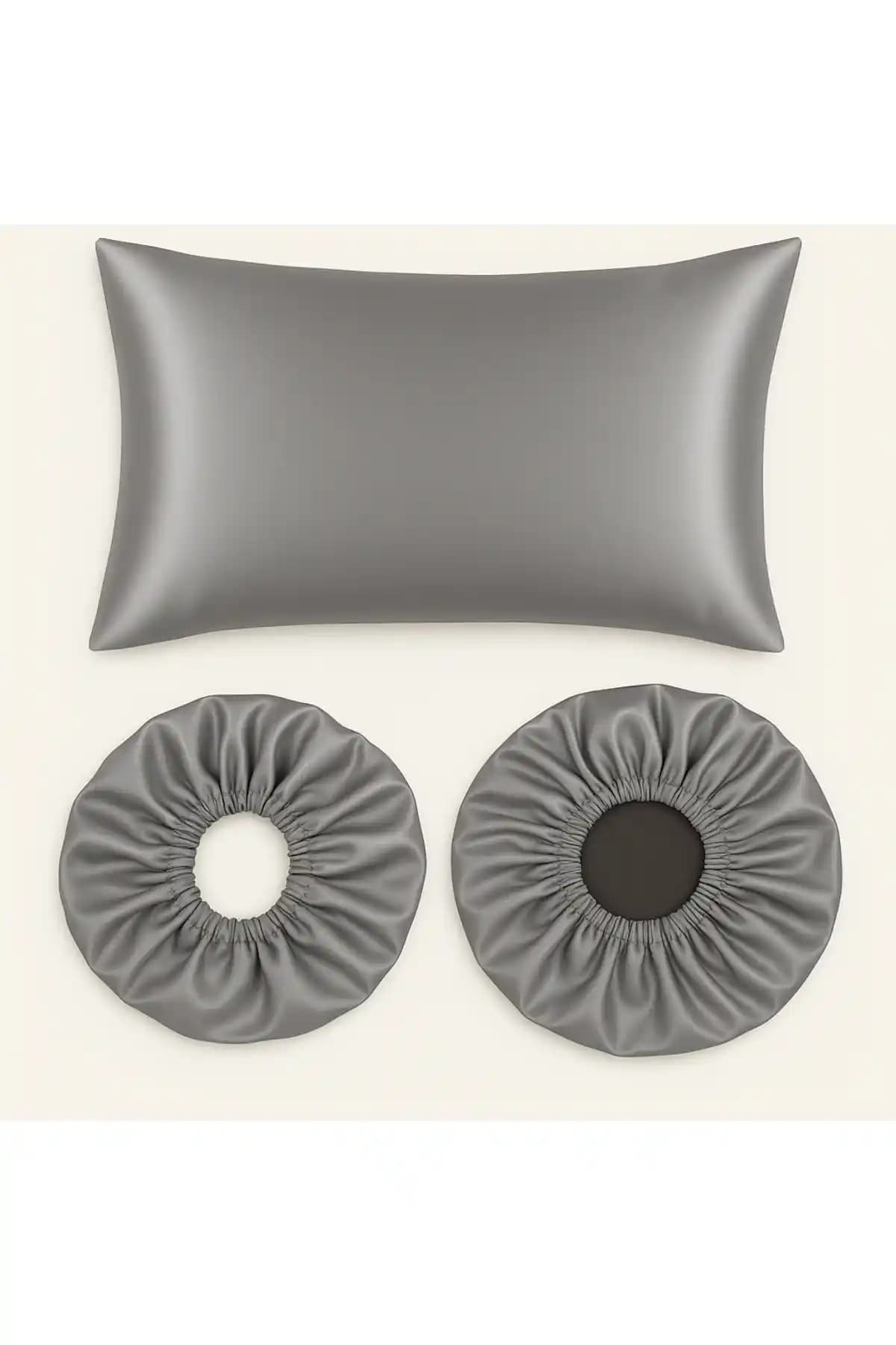Dusk İpek Saten Yastık Kılıfı ve Aksesuar Seti: Şıklık ve Konforun Buluşması