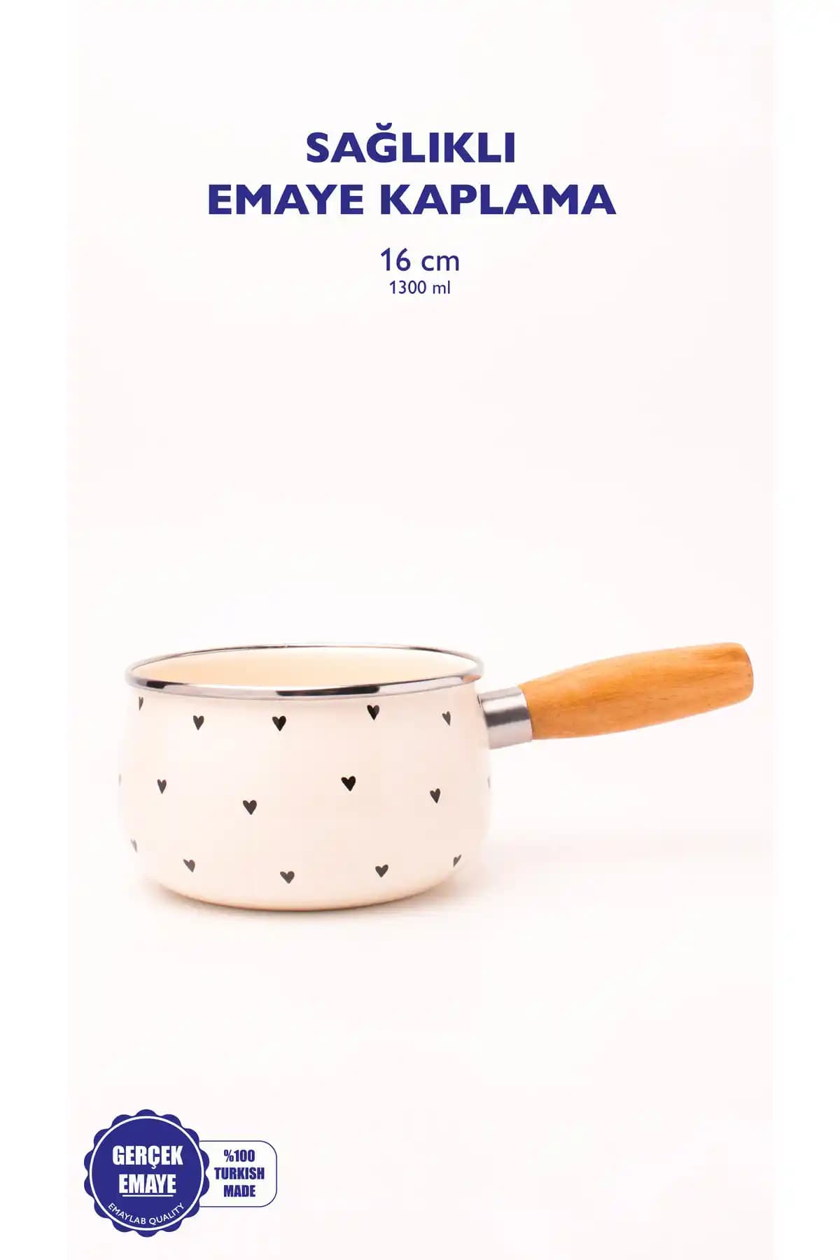 EMAYlab Black Cupid Ahşap Saplı Kalp Desenli Emaye Sos Tavası Detaylı İnceleme ve Kullanım Rehberi