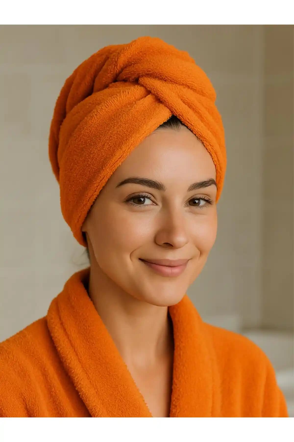 Ender Home CottonVerse %100 Pamuk Saç Kurulama Bonesi, Çok Renkli ve Dayanıklı Tasarım