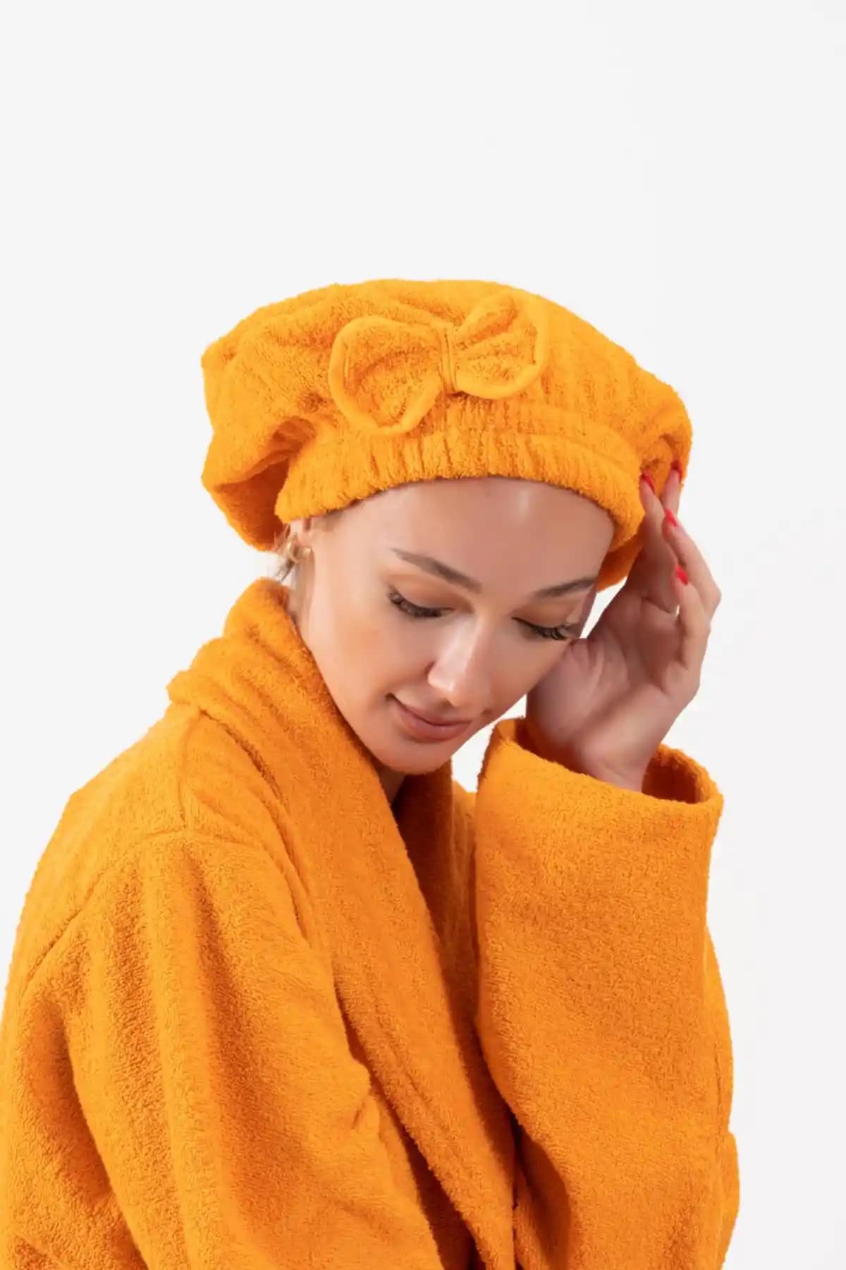 Ender Home CottonVerse Saç Kurulama Bonesi Doğal ve Fonksiyonel Tasarım ile Konfor Sağlar