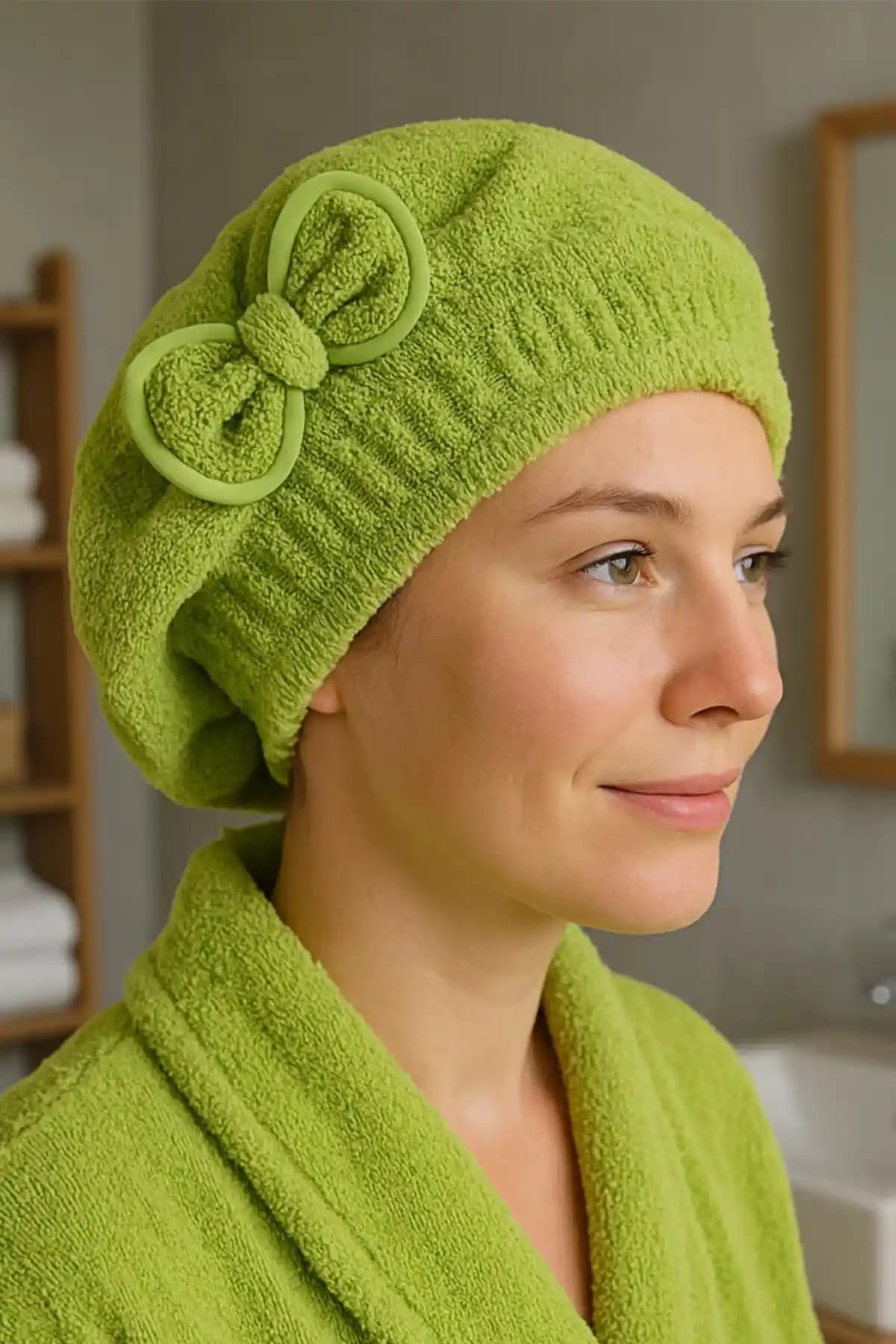 Ender Home CottonVerse Saç Kurulama Bonesi: Doğal ve Şık Tasarım ile Hızlı Kurulama