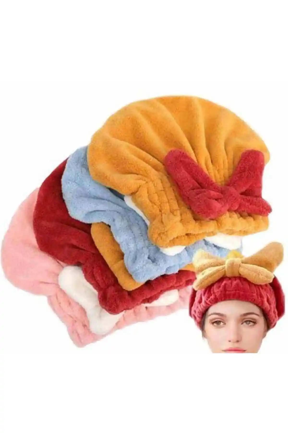 Genel Markalar Mikrofiber Saç Kurutma Bonesi Yüksek Kalite Çok Fonksiyonlu Bakım Aksesuarı