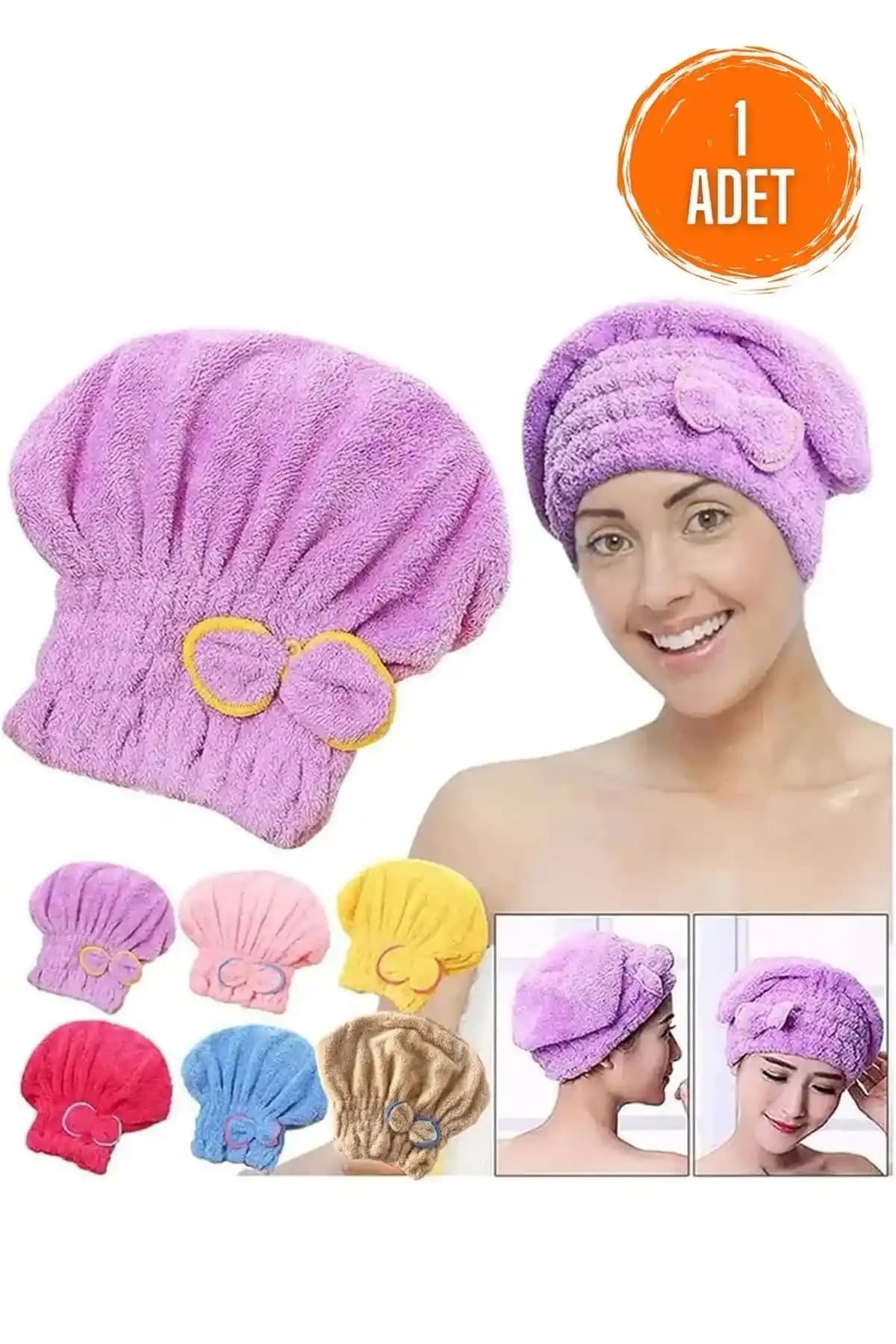 HB LİFE Mikrofiber Kumaşlı Saç Kurutma Bonesi Pratik ve Şık Günlük Bakım Ürünü