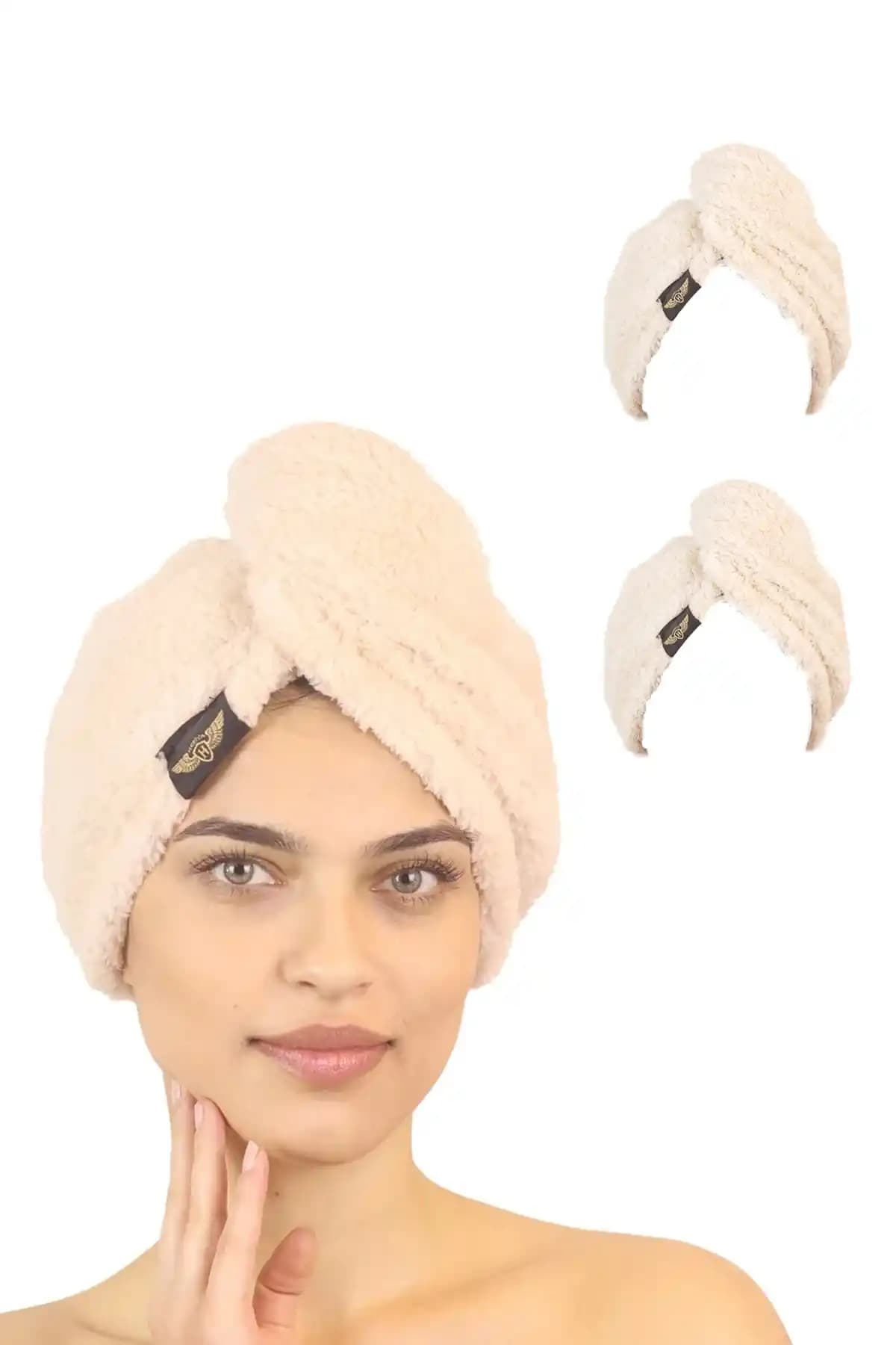 Heriya 2'li Mikrofiber Saç Havlusu: Hızlı ve Sağlıklı Saç Kurutma Çözümü