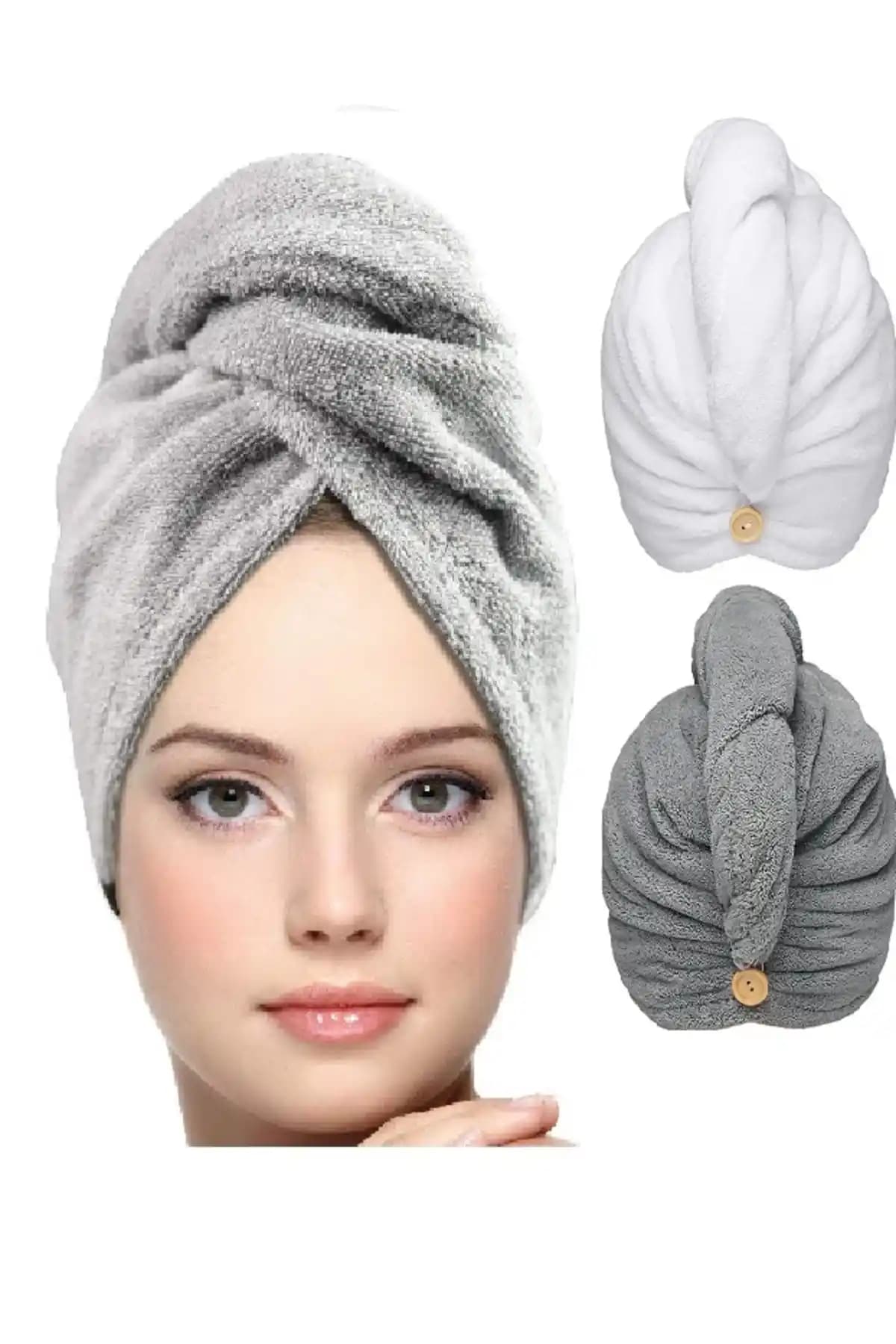 Saç Kurutma Bonesi Seti: Yüksek Emicilik ve Konfor Sağlayan Pamuklu Tasarım