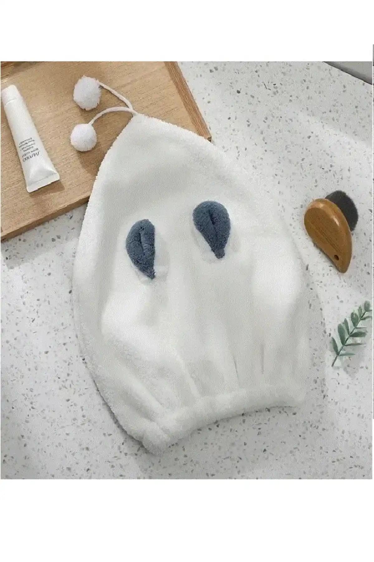 SB SizinBazar Beyaz Sevimli Tavşan Saç Bonesi ile Pratik ve Şık Saç Kurulama Deneyimi