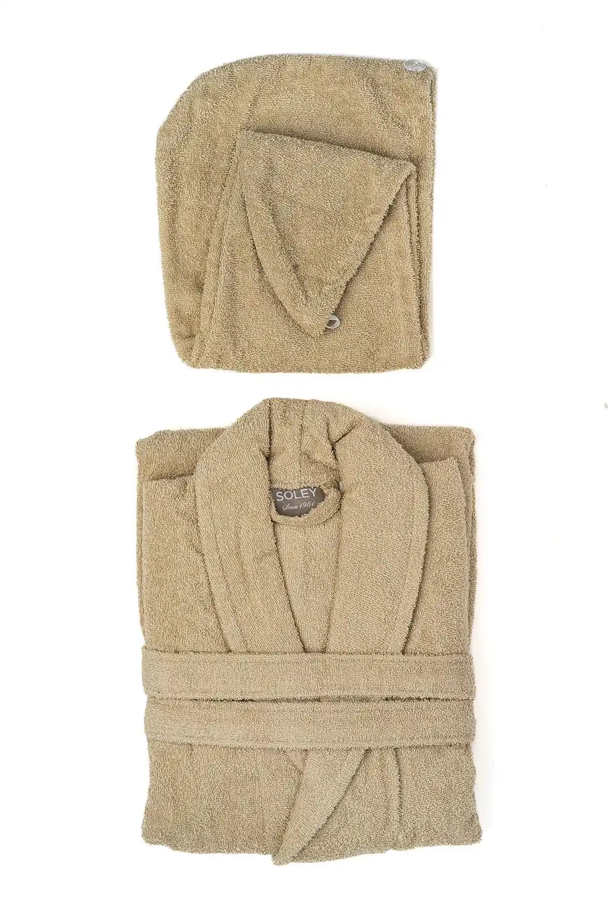 Soley Mayda Pamuk Bornoz Seti: Yüksek Kalite ve Konfor Sunan Şık Banyo Tekstili
