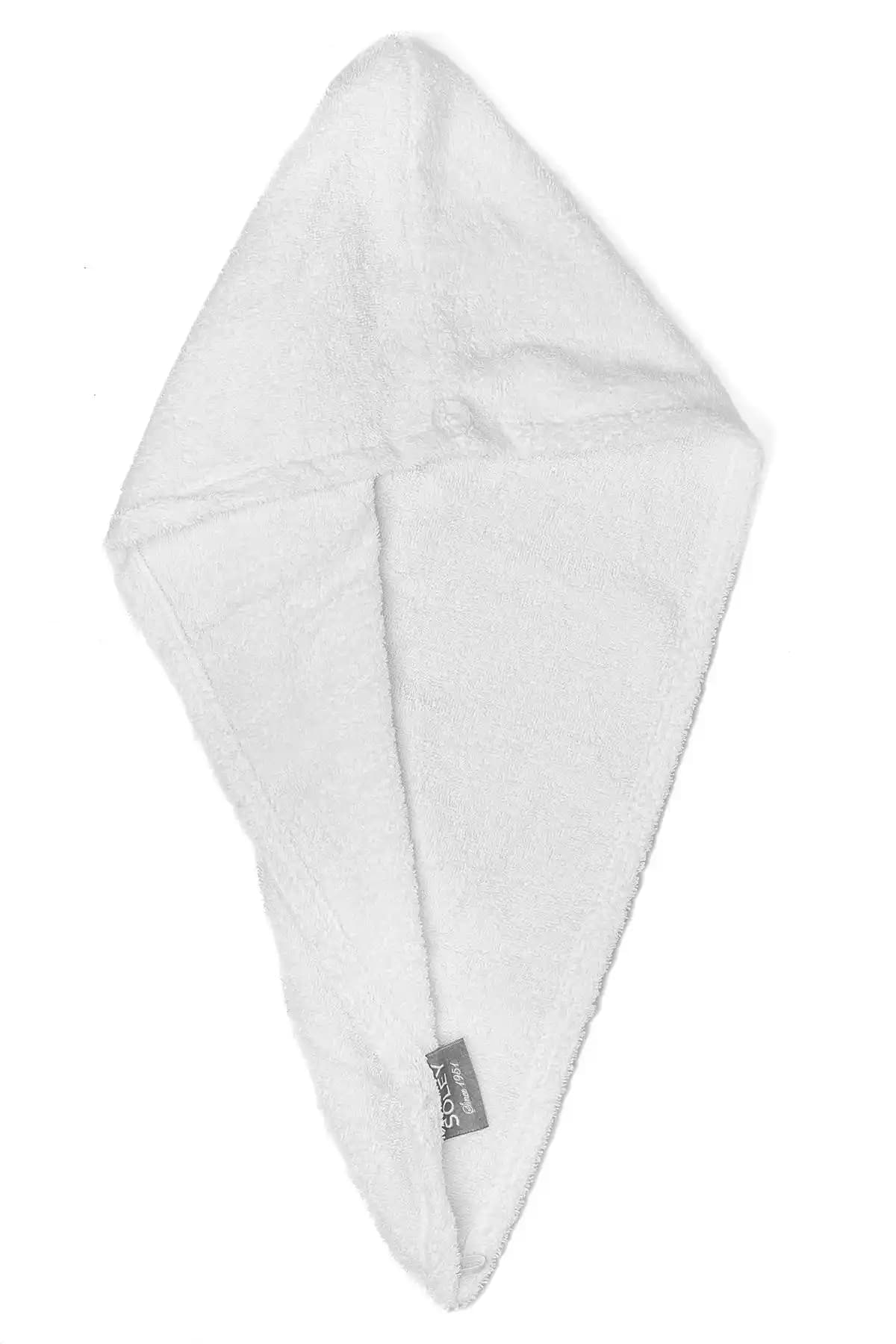 Soley Talya Pamuk Saç Havlusu 25x65 cm Yüksek Emicilik ve Doğal Malzeme